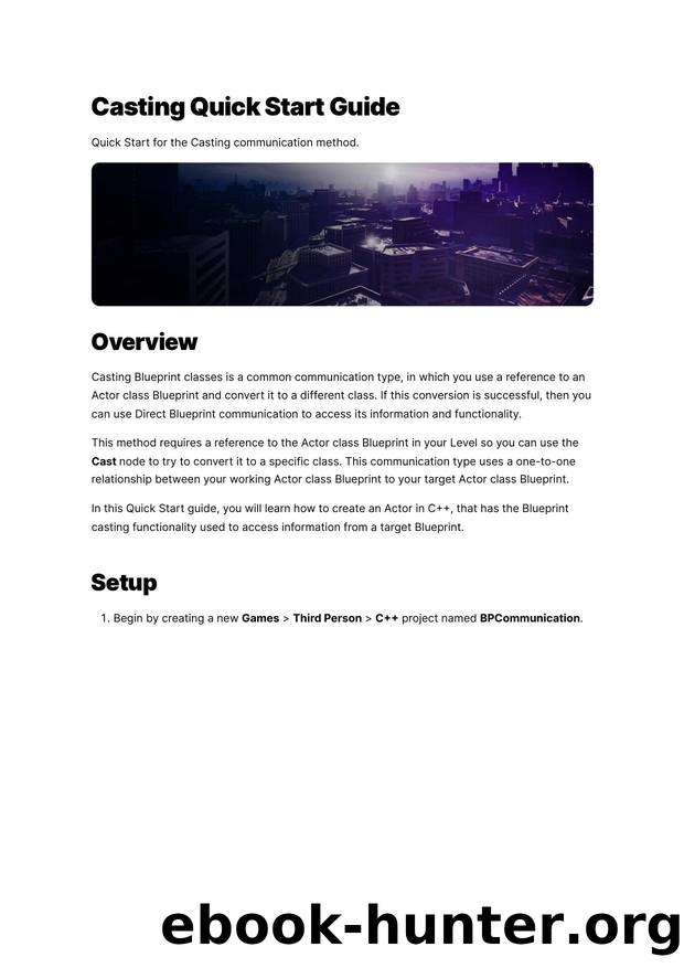 090 Casting Quick Start Guide ( C++) by Unknown