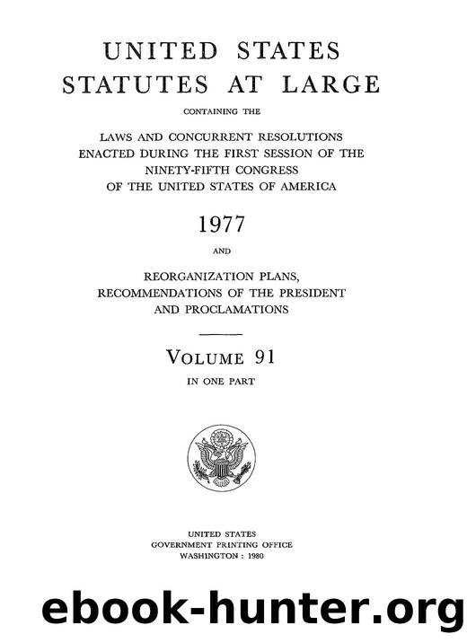 091 statutes at large by Unknown