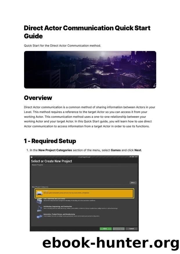 092 Direct Actor Communication Quick Start Guide ( C++) by Unknown