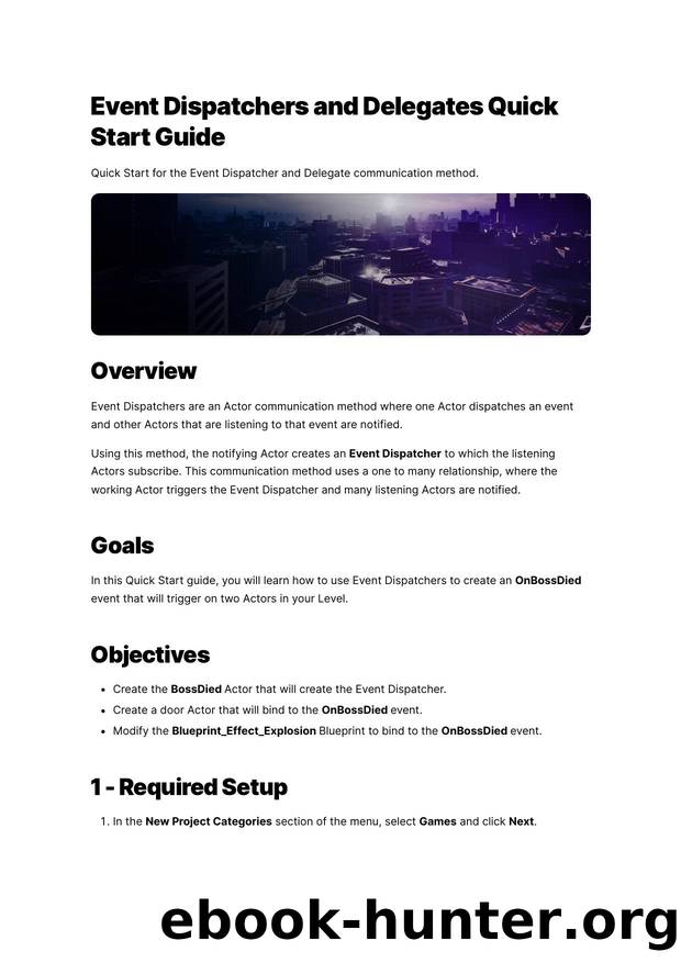 093 Event Dispatchers and Delegates Quick Start Guide ( Blueprint) by Unknown