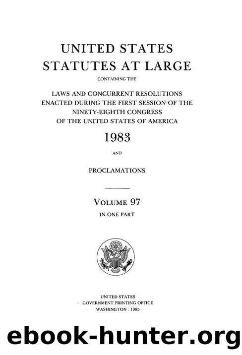 097 statutes at large by Unknown