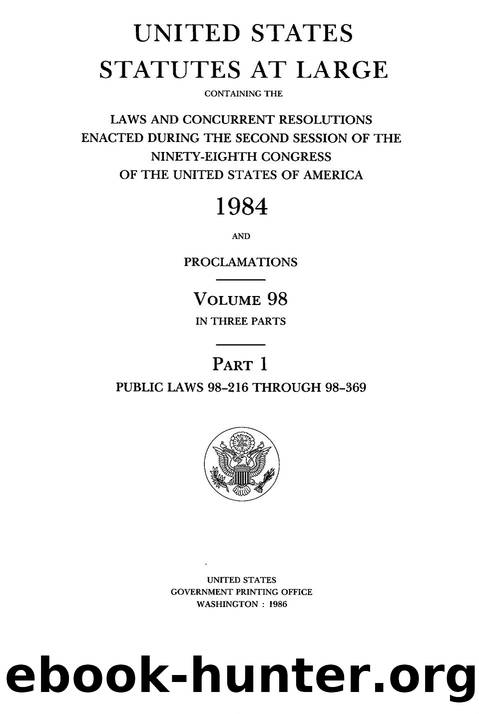 098 statutes at large by Unknown