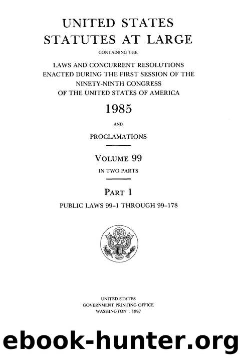 099 statutes at large by Unknown