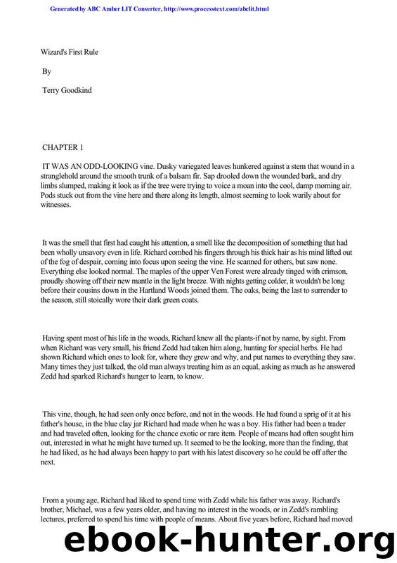 1 - Wizard's First Rule by Terry Goodkind