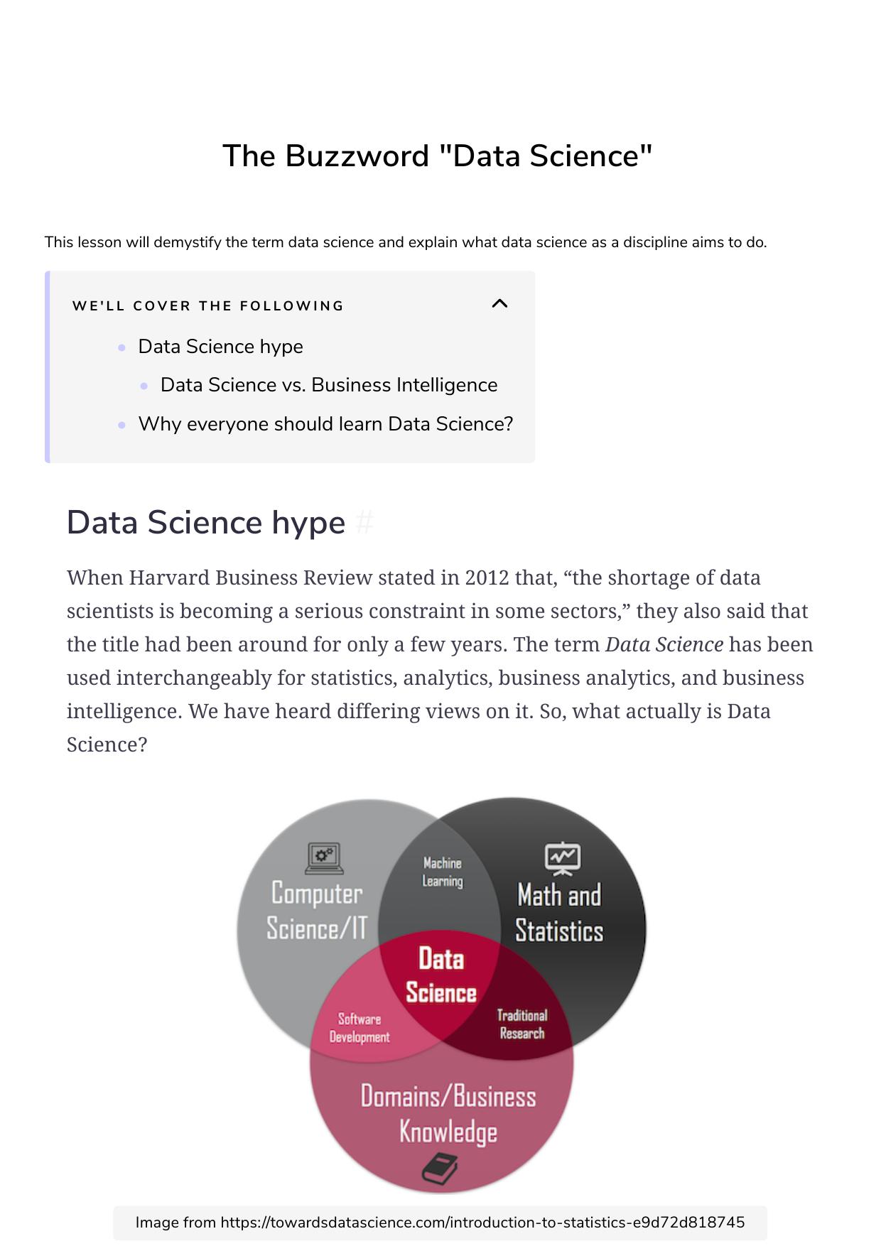 1 The Buzzword Data Science by Unknown