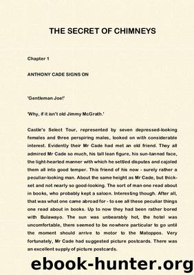 1 The Secret of Chimneys by Unknown