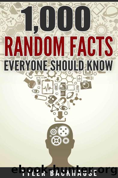 1,000 Random Facts Everyone Should Know: A collection of random facts useful for the bar trivia night, get-together or as conversation starter. by Tyler Backhause & Tyler Backhause