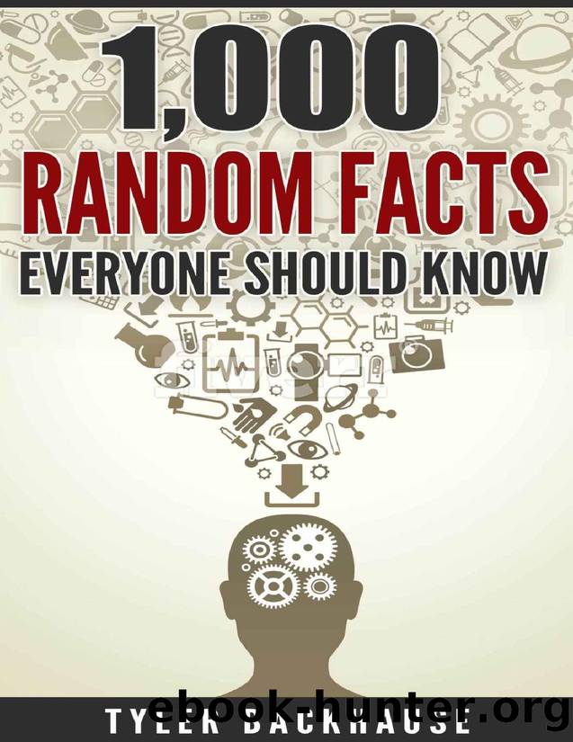 1,000 Random Facts Everyone Should Know: A collection of random facts useful for the bar trivia night, get-together or as conversation starter. by Tyler Backhause