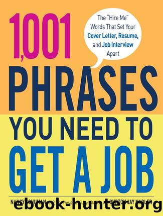 1,001 Phrases You Need to Get a Job by Nancy Schuman
