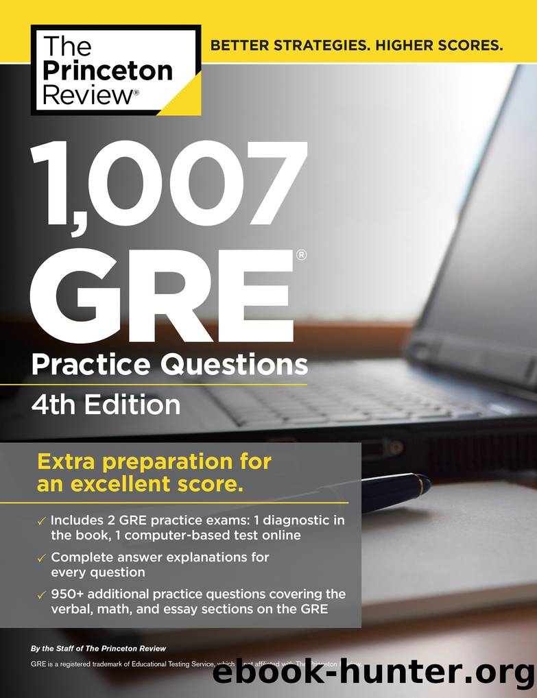 1,007 GRE Practice Questions by Princeton Review