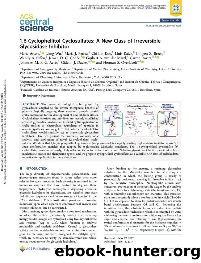 1,6-Cyclophellitol Cyclosulfates: A New Class of Irreversible Glycosidase Inhibitor by unknow