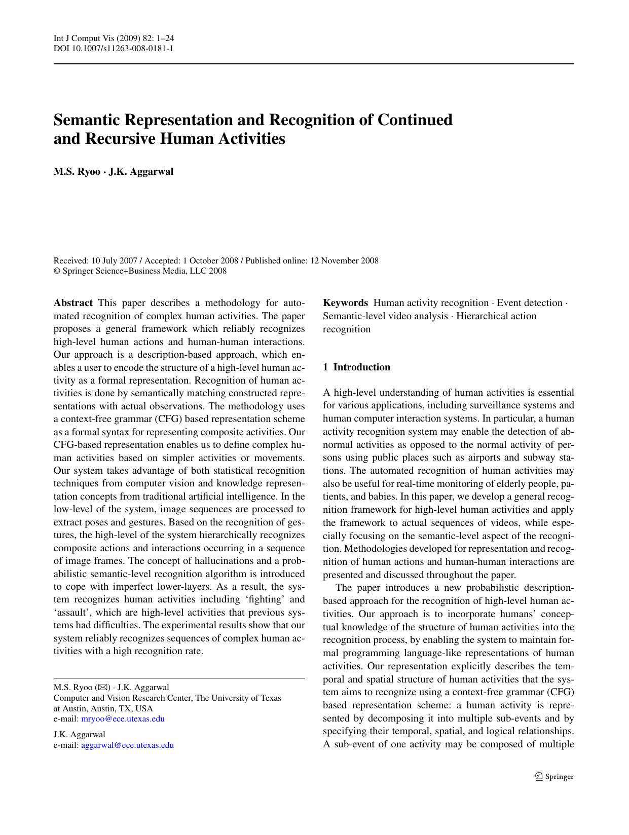 1-Semantic Representation and Recognition of Continued and Recursive Human Activities by Unknown