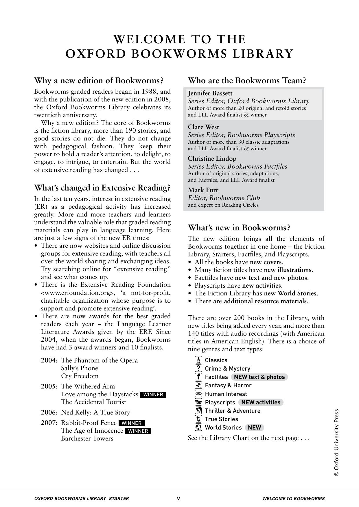 1. Welcome To The Oxford Bookworms Library by Unknown