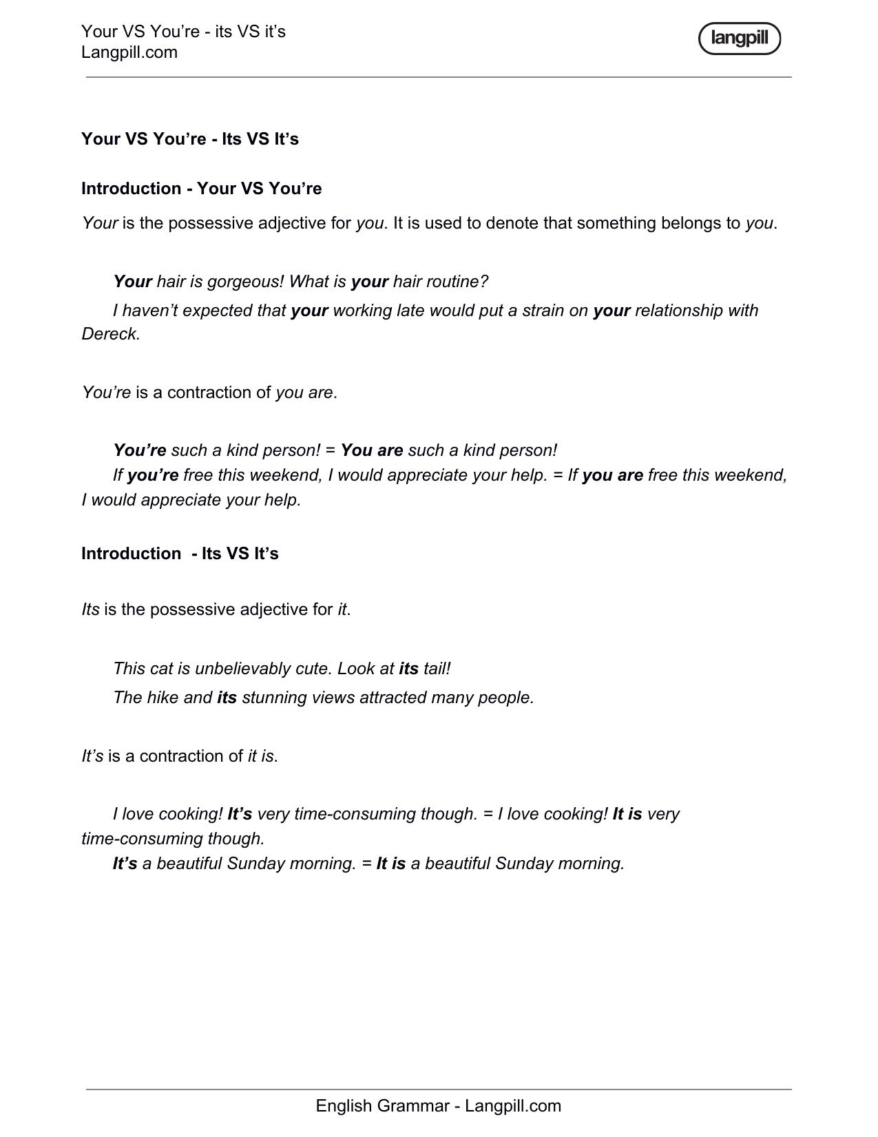 1.1 27. [Textbook] Your VS you're by its VS it's.pdf