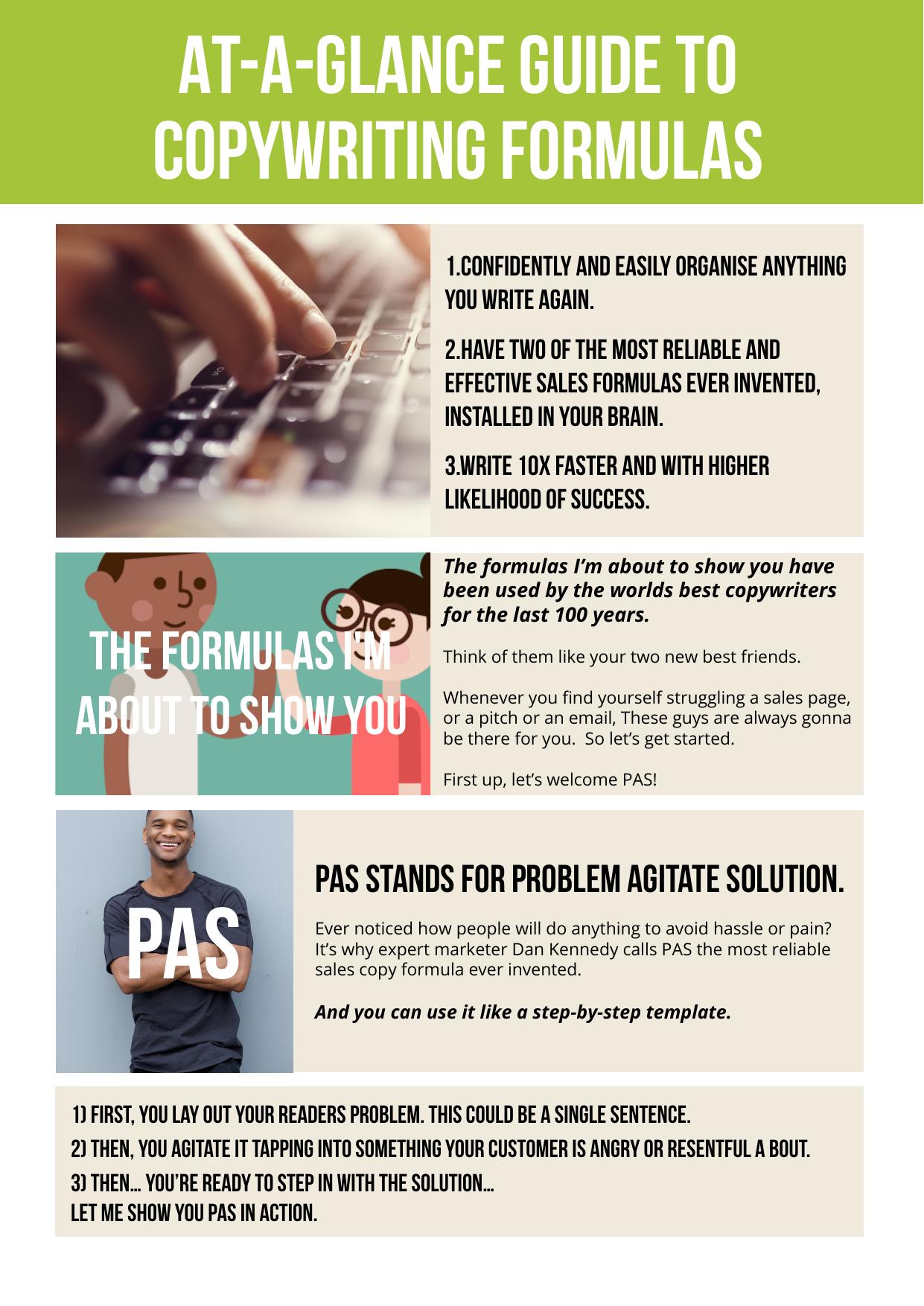1.1 At a Glance Guide To Copywriting Formulas.pdf by Unknown