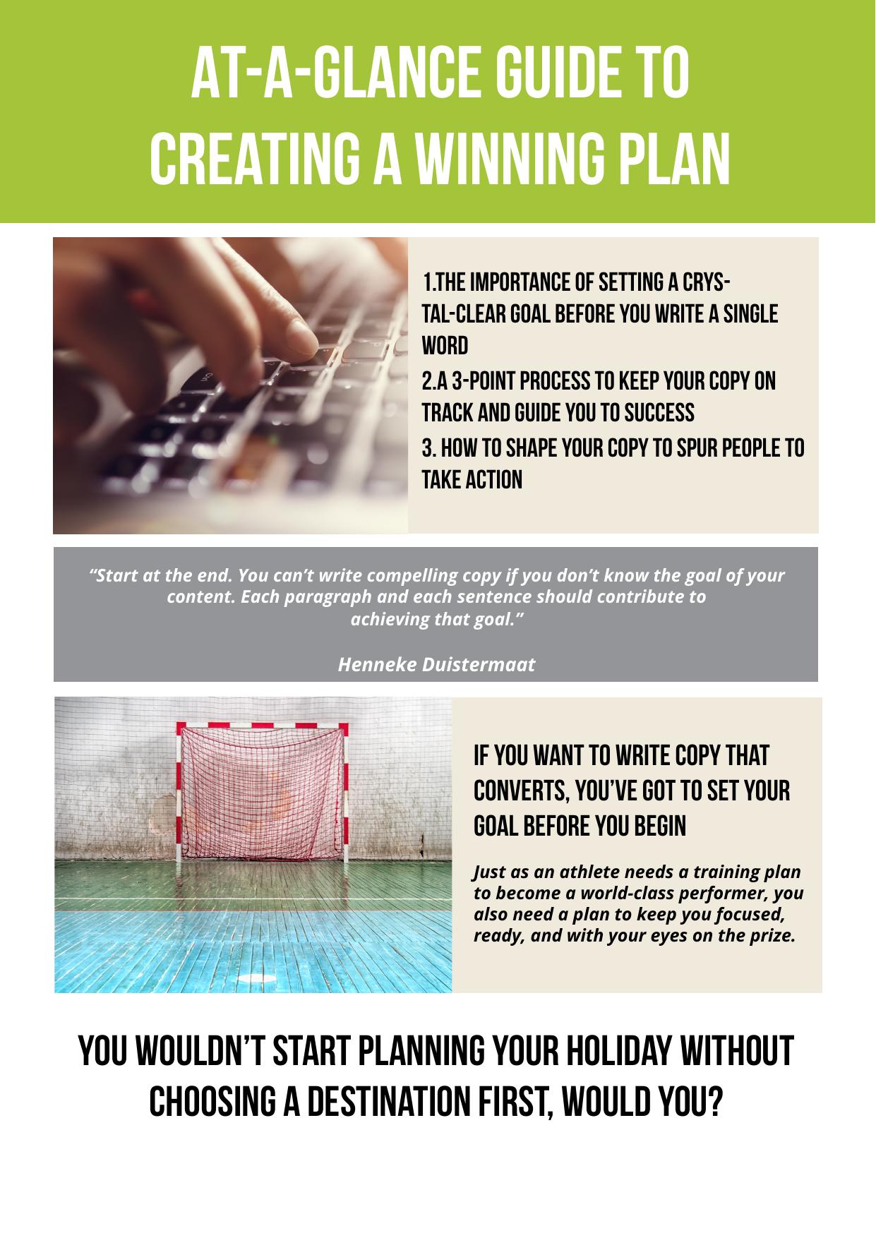 1.1 At a Glance-Guide To Creating A Winning plan.pdf by Unknown