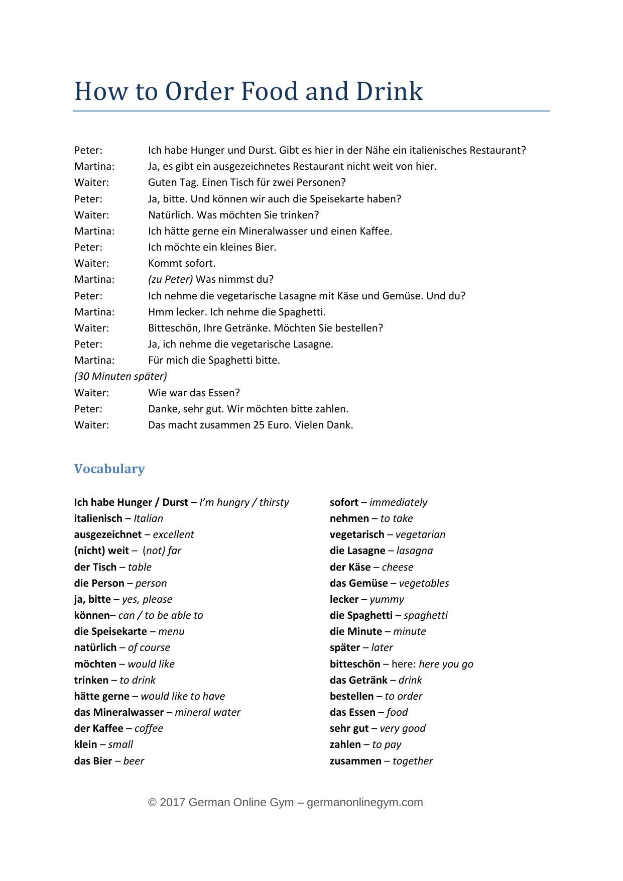 1.1 How to Order Food and Drink Vocabulary.pdf by Ingo