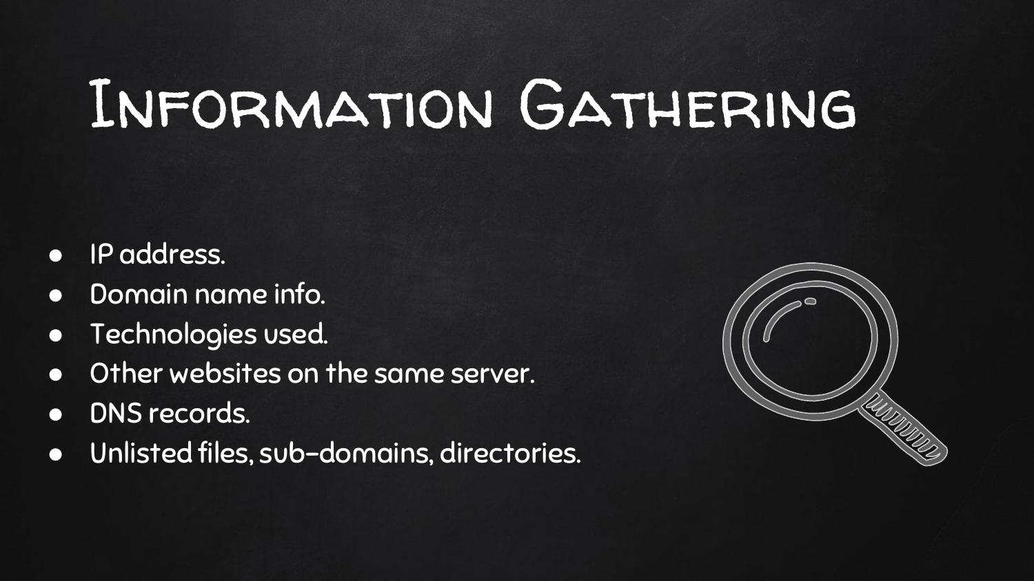 1.2 Information Gathering by Unknown