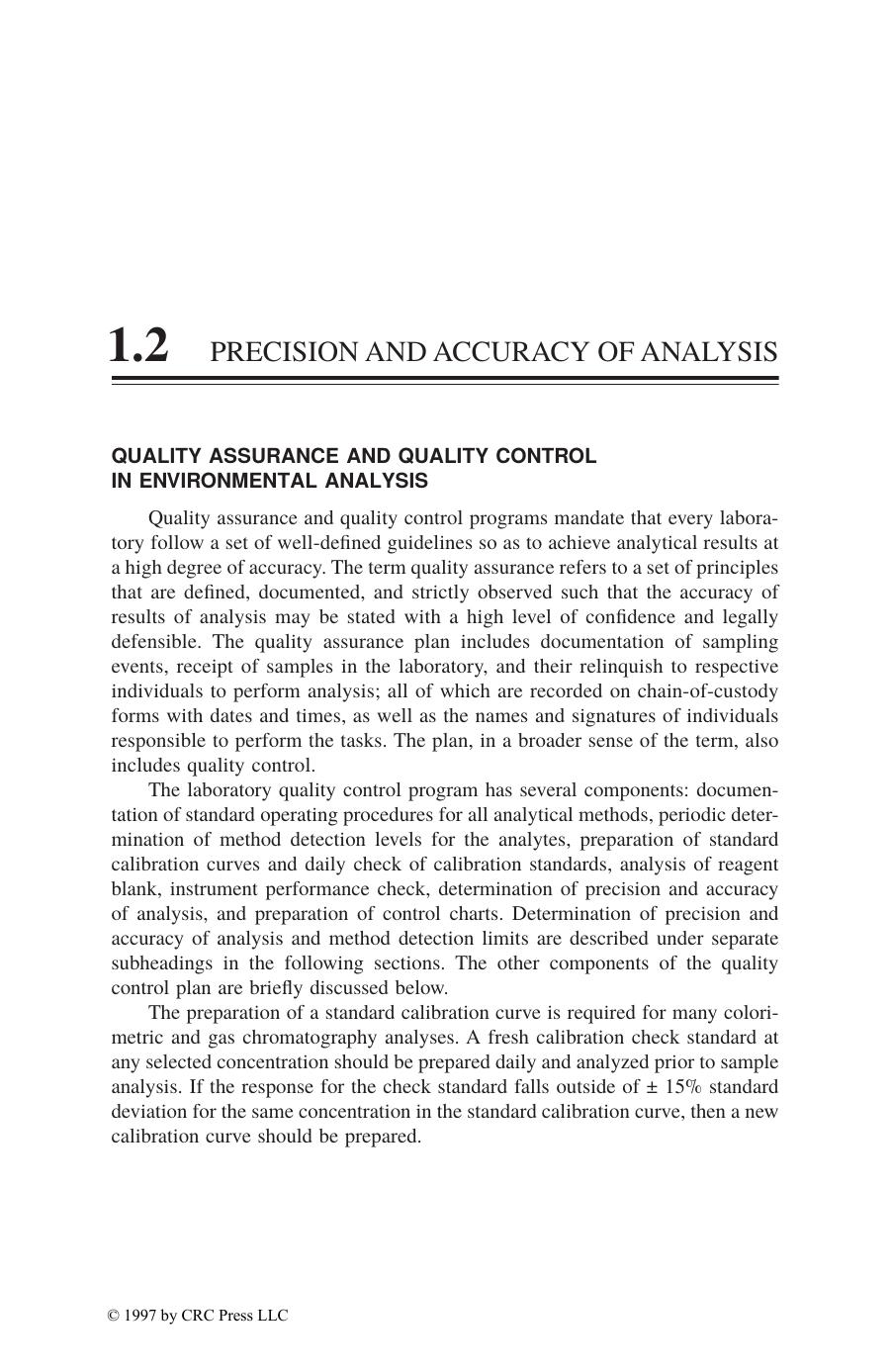 1.2 PRECISION AND ACCURACY OF ANALYSIS by Pradyot Patnaik