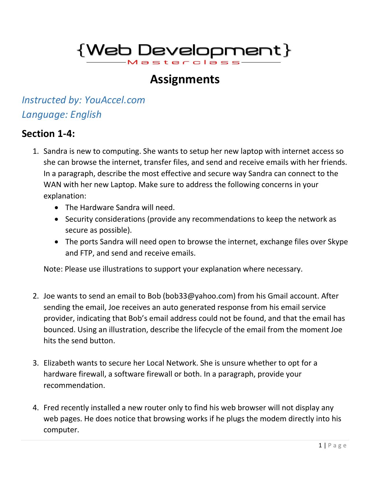1.2 Web Development Masterclass - Assignments by x