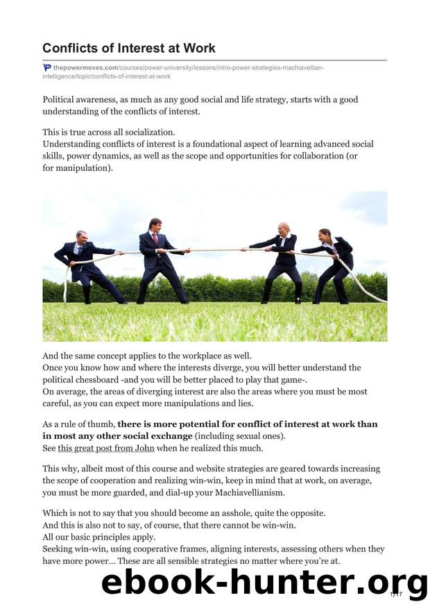 1.Conflicts of Interest at Work by Unknown