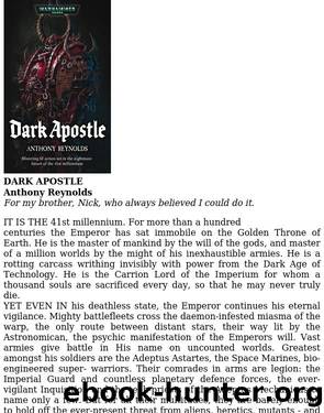 1.Dark Apostle by Unknown