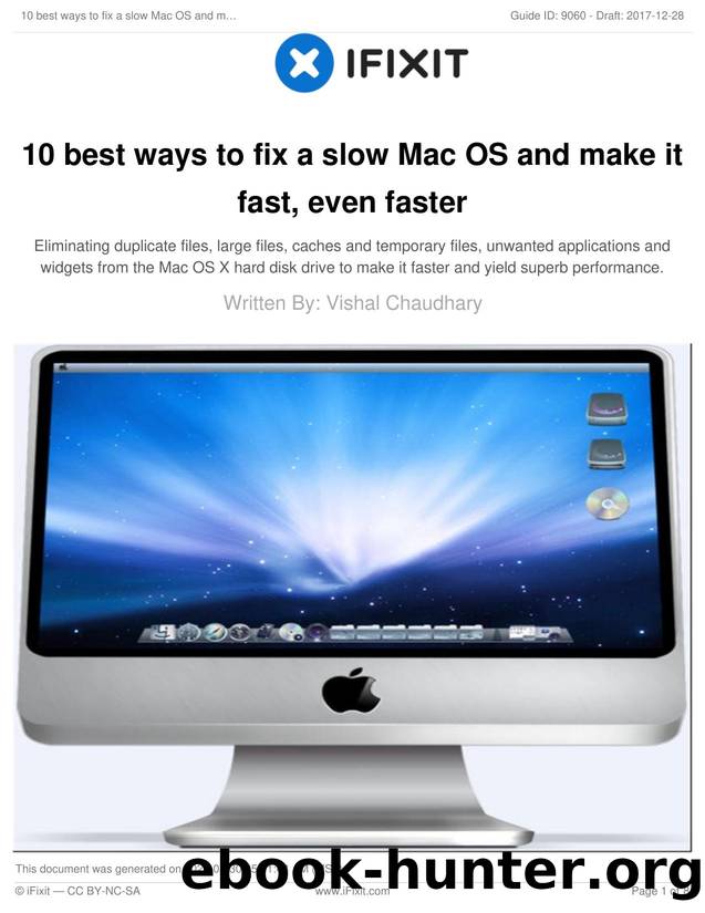 10 best ways to fix a slow Mac OS and make it fast, even faster by Unknown