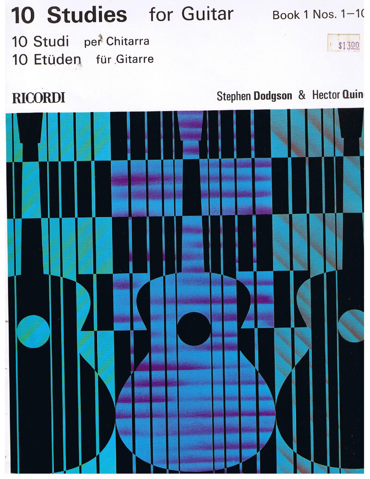 10 studies for guitar by Unknown