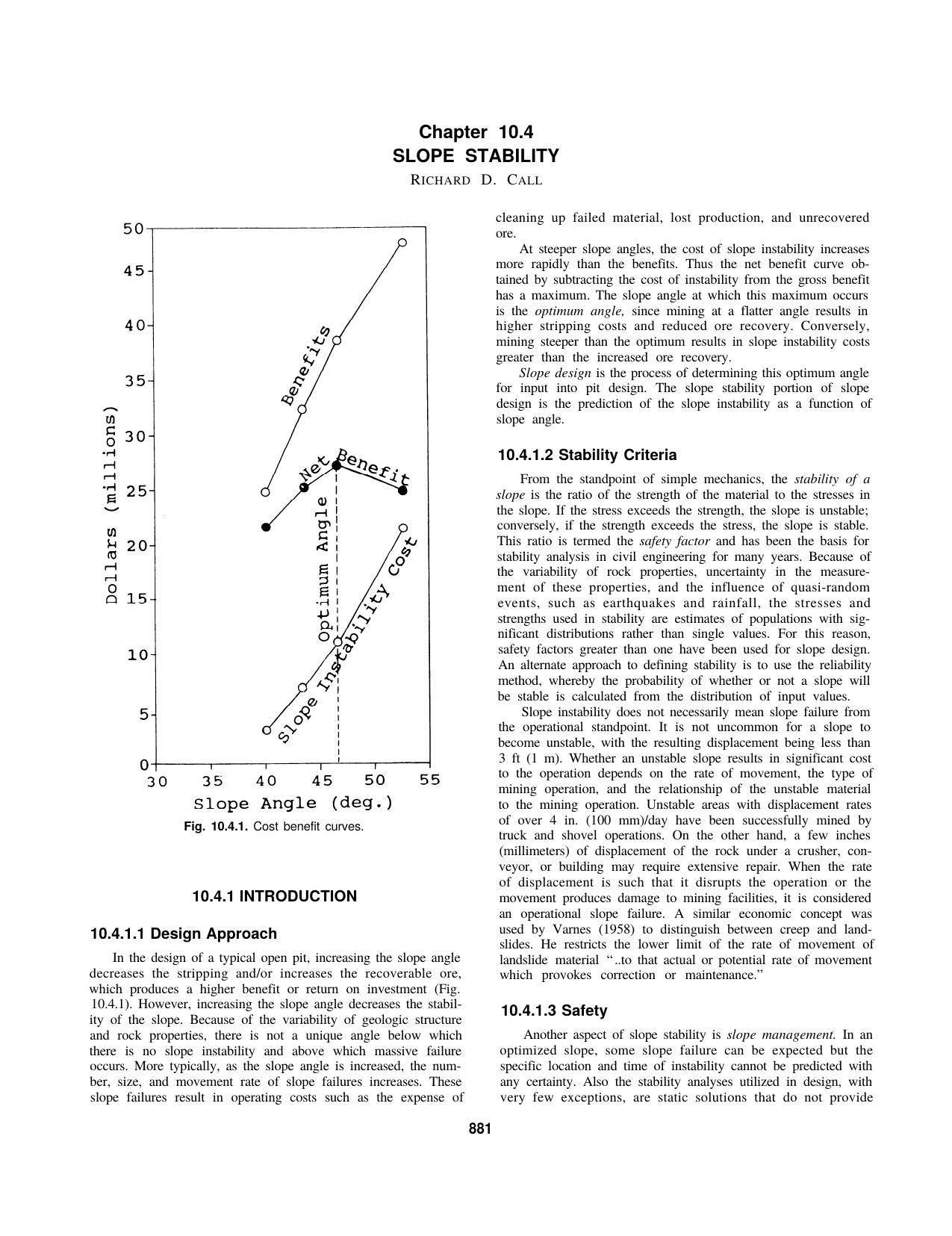 10.4 Slope Stability by Society for Mining Metallurgy & Exploration Inc