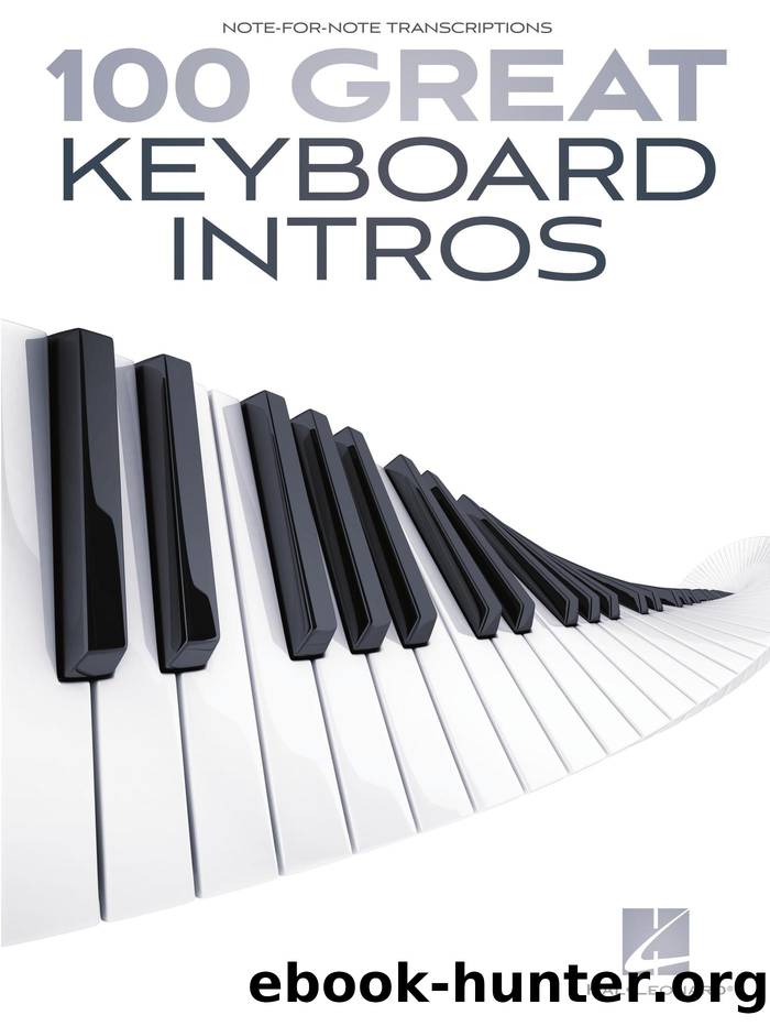 100 Great Keyboard Intros Songbook by Hal Leonard Corp