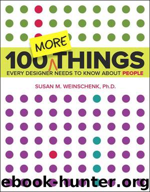 100 MORE Things Every Designer Needs to Know About People by Susan Weinschenk