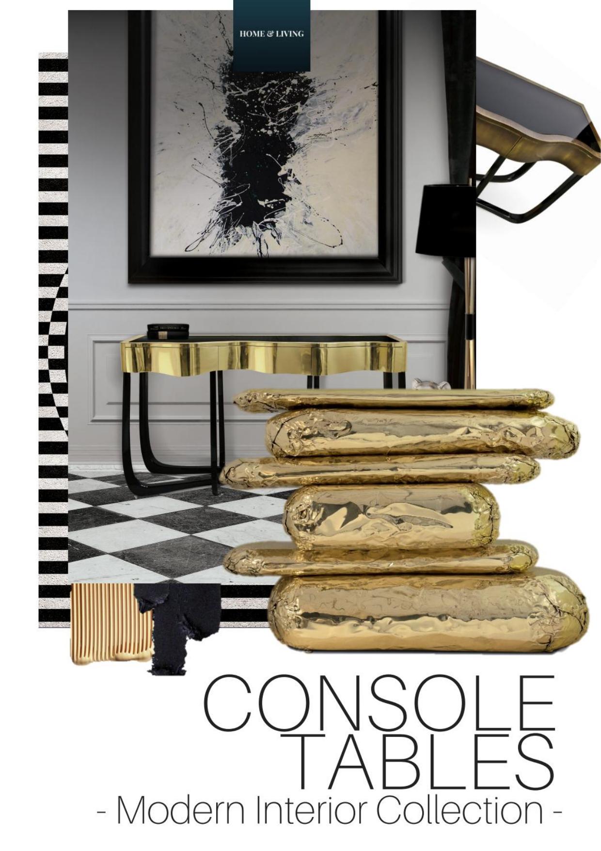 100 Modern Interior Collection of Console Tables by Unknown