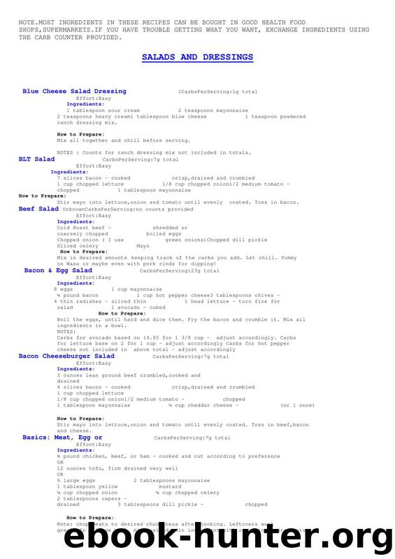 1000 Atkins Recipes by Robert C. Atkins