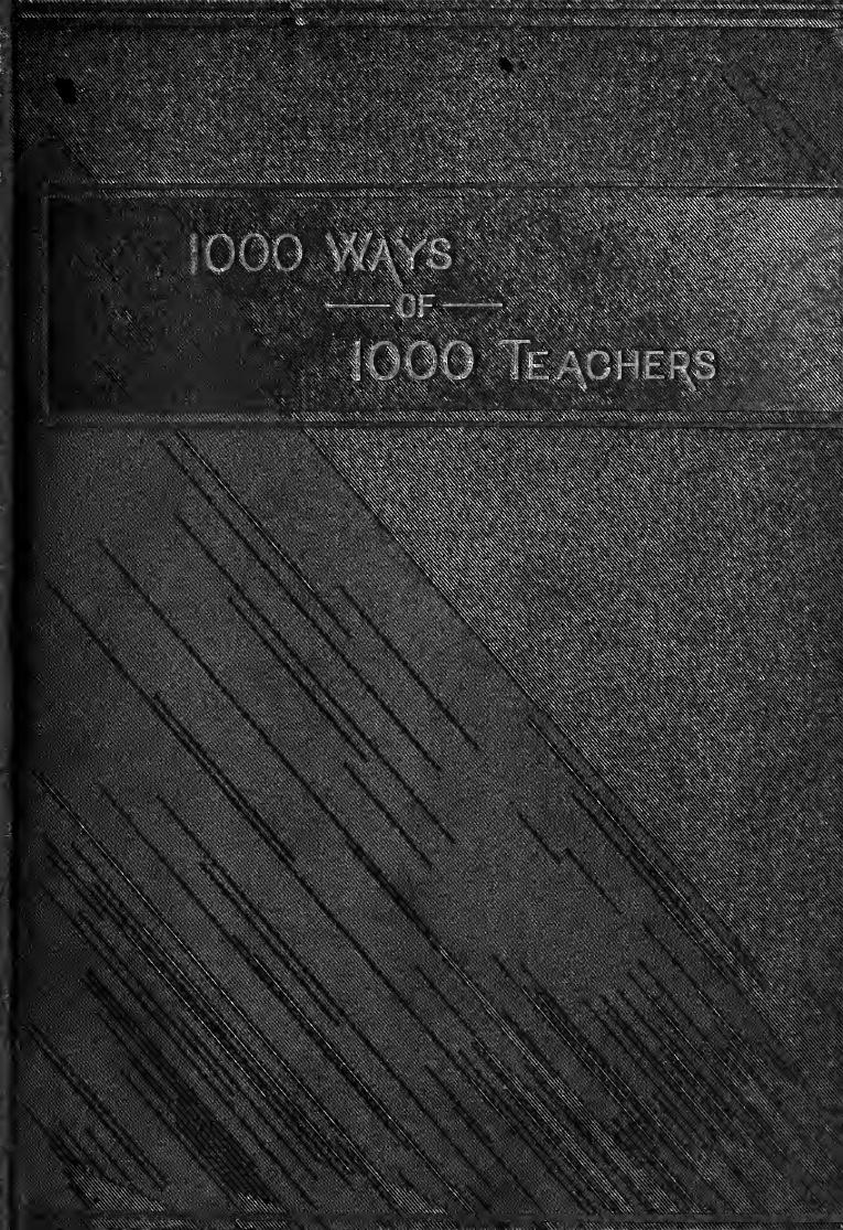 1000 ways of 1000 teachers; by Mason A. C