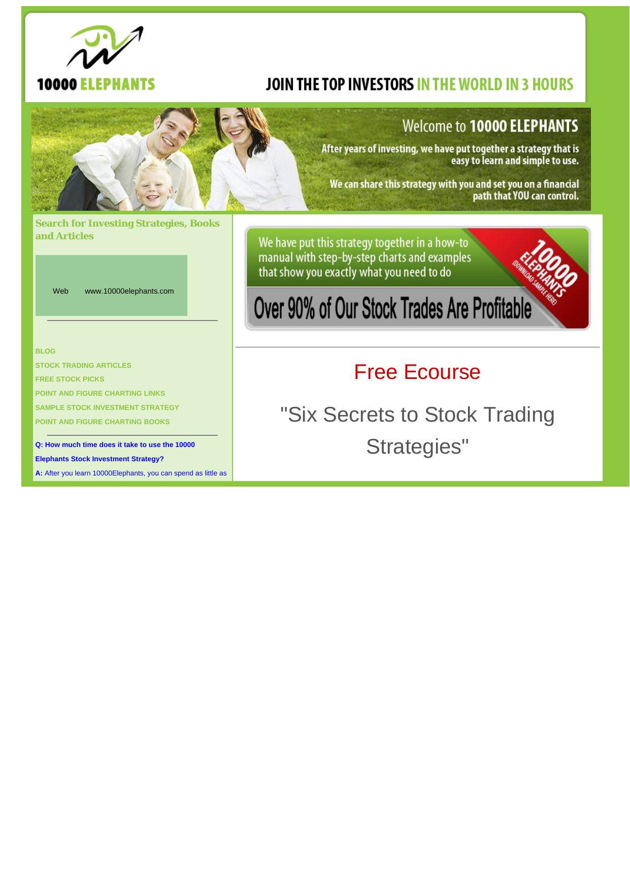 10000 Elephants Trading Strategies.. by Best of Kuszter's Collection