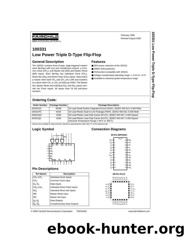 100331 Low Power Triple D-Type Flip-Flop by Unknown