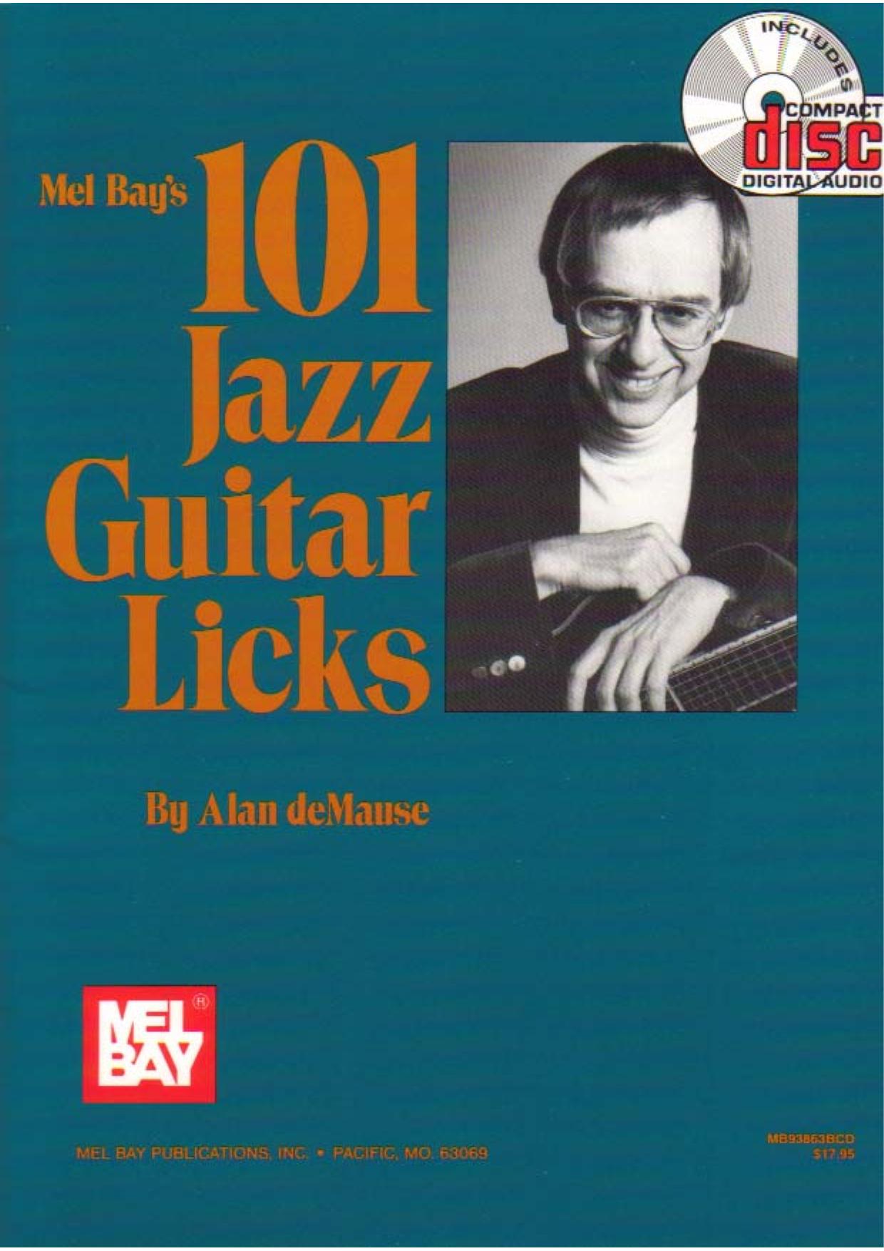 101 Jazz Guitar Licks by Alan De Mause