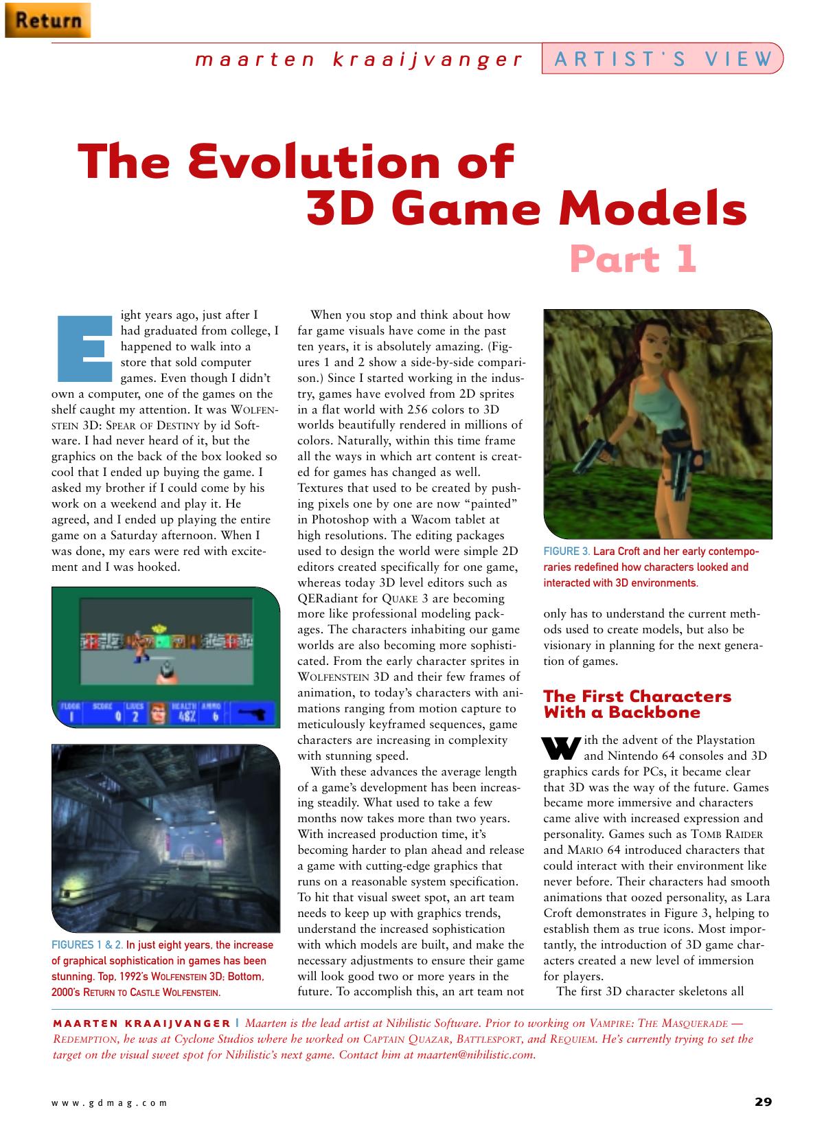 102000: Artist's View: The Evolution of 3D Game Models, Part 1 by Unknown