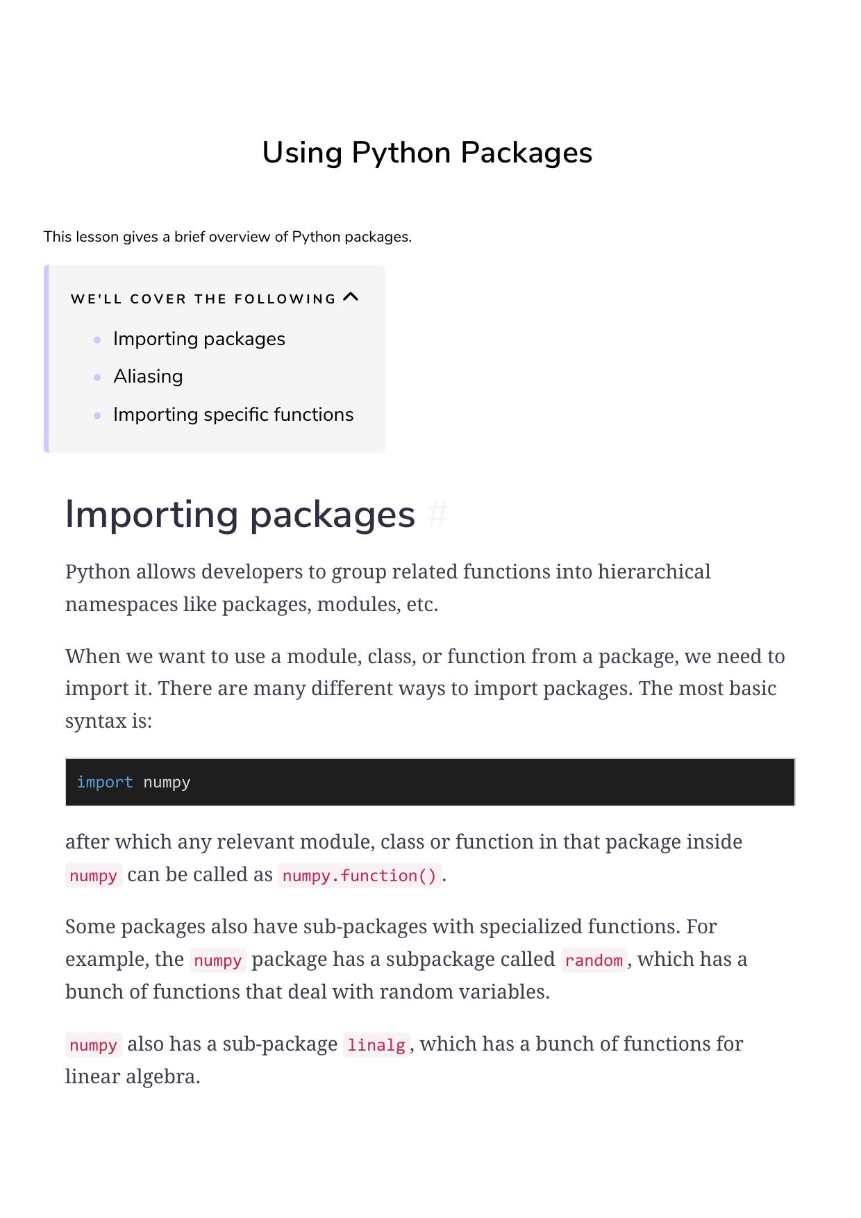 11 Using Python Packages by Unknown