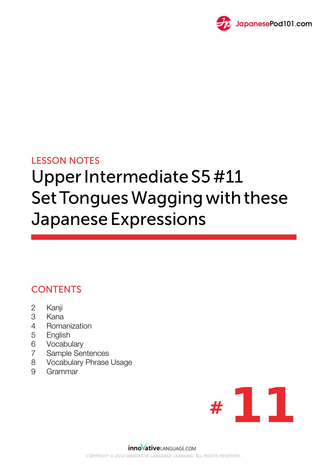 11. Set Tongues Wagging with these Japanese Expressions by Lesson Notes