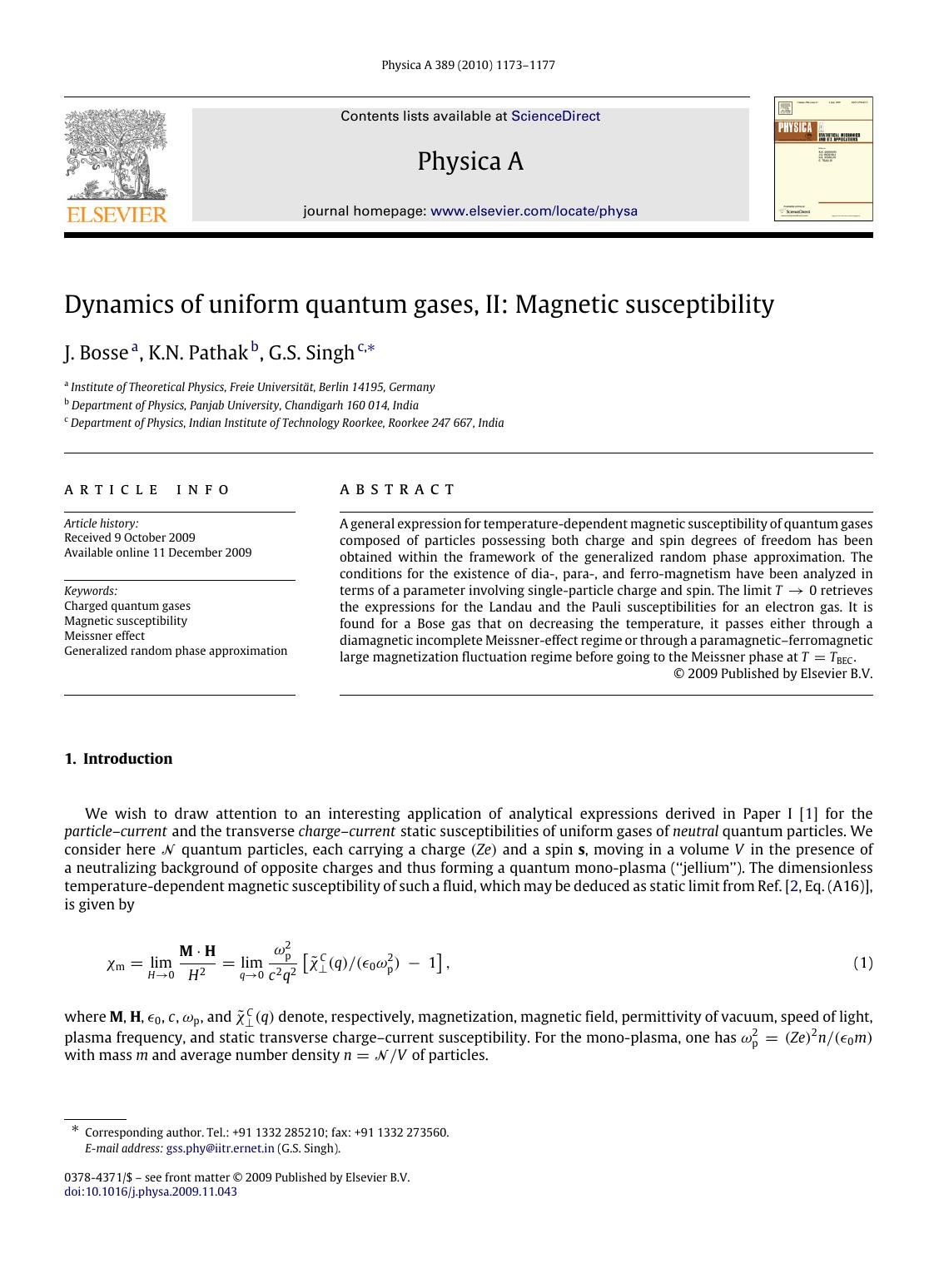 1173-1177 by J. Bosse; K.N. Pathak; G.S. Singh