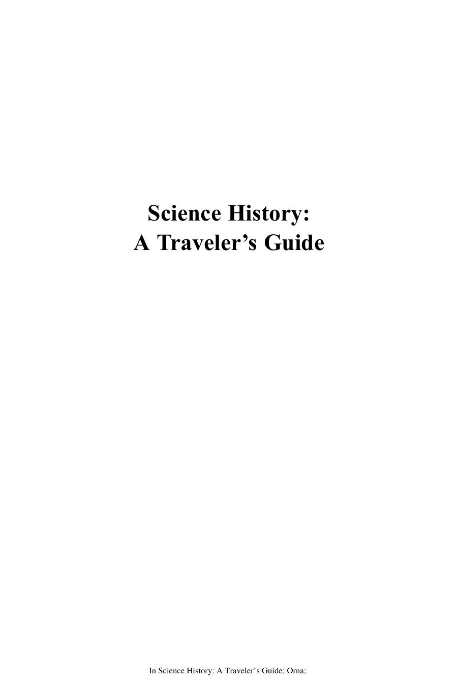 1179. Science History by A Traveler’s Guide (2014)