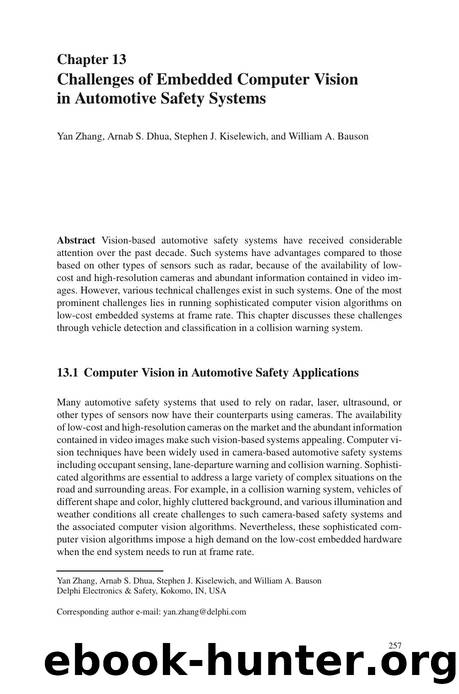 12 Challenges of Embedded Computer Vision in Automotive Safety Systems by Unknown