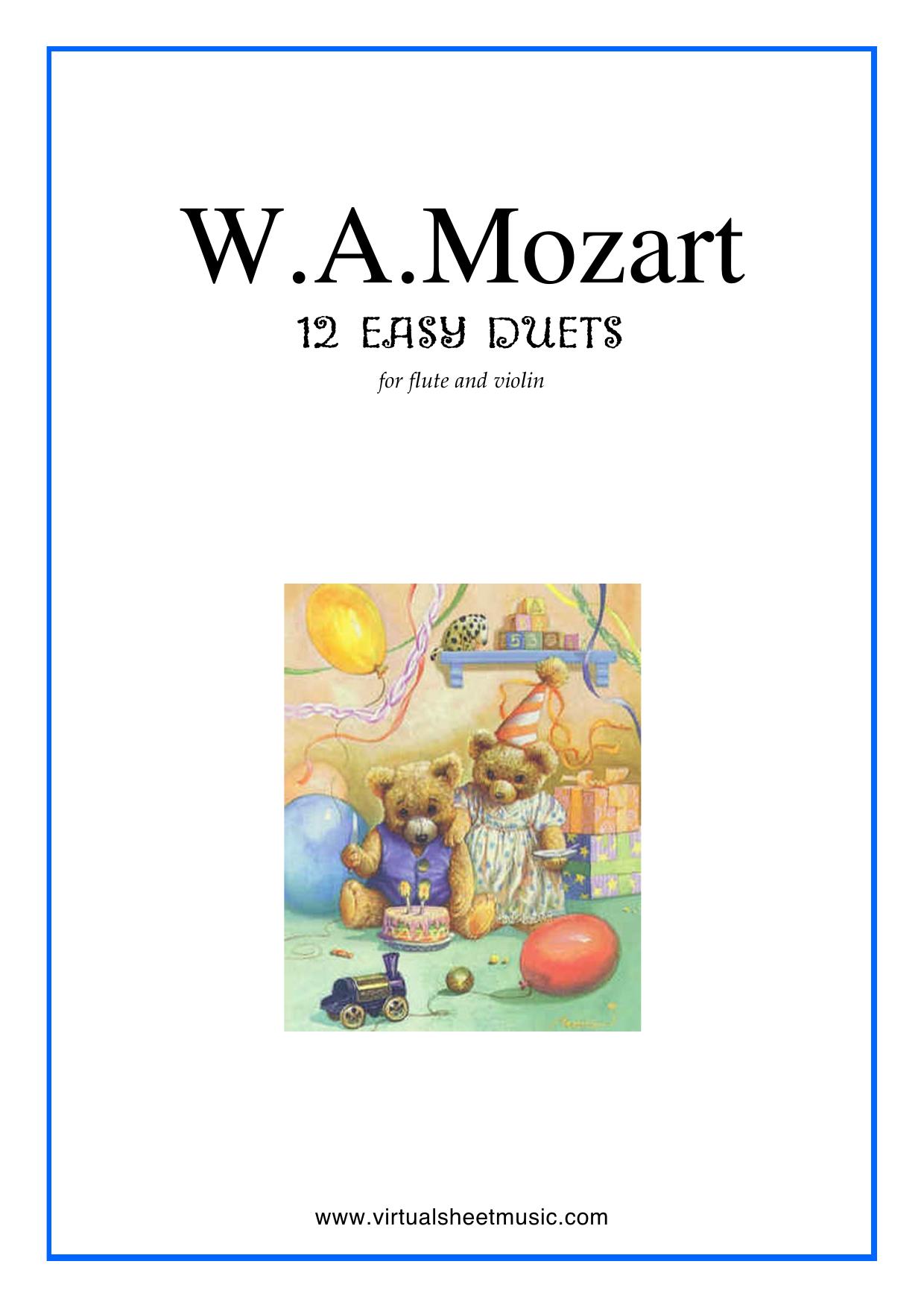 12 Easy Duets by W.A.Mozart