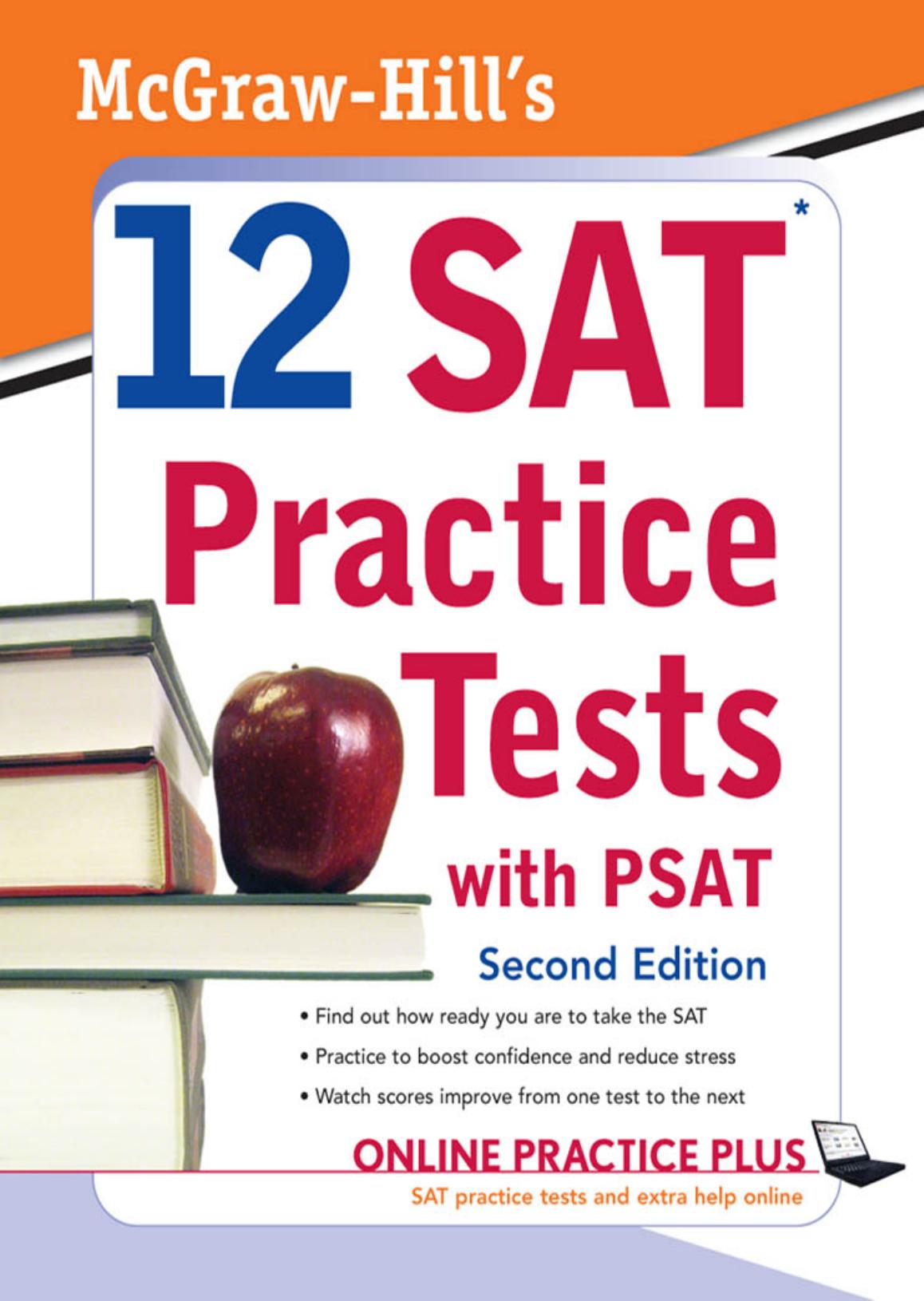 12 SAT Practice Tests and PSAT with Answer Key by Black Christopher Anestis Mark