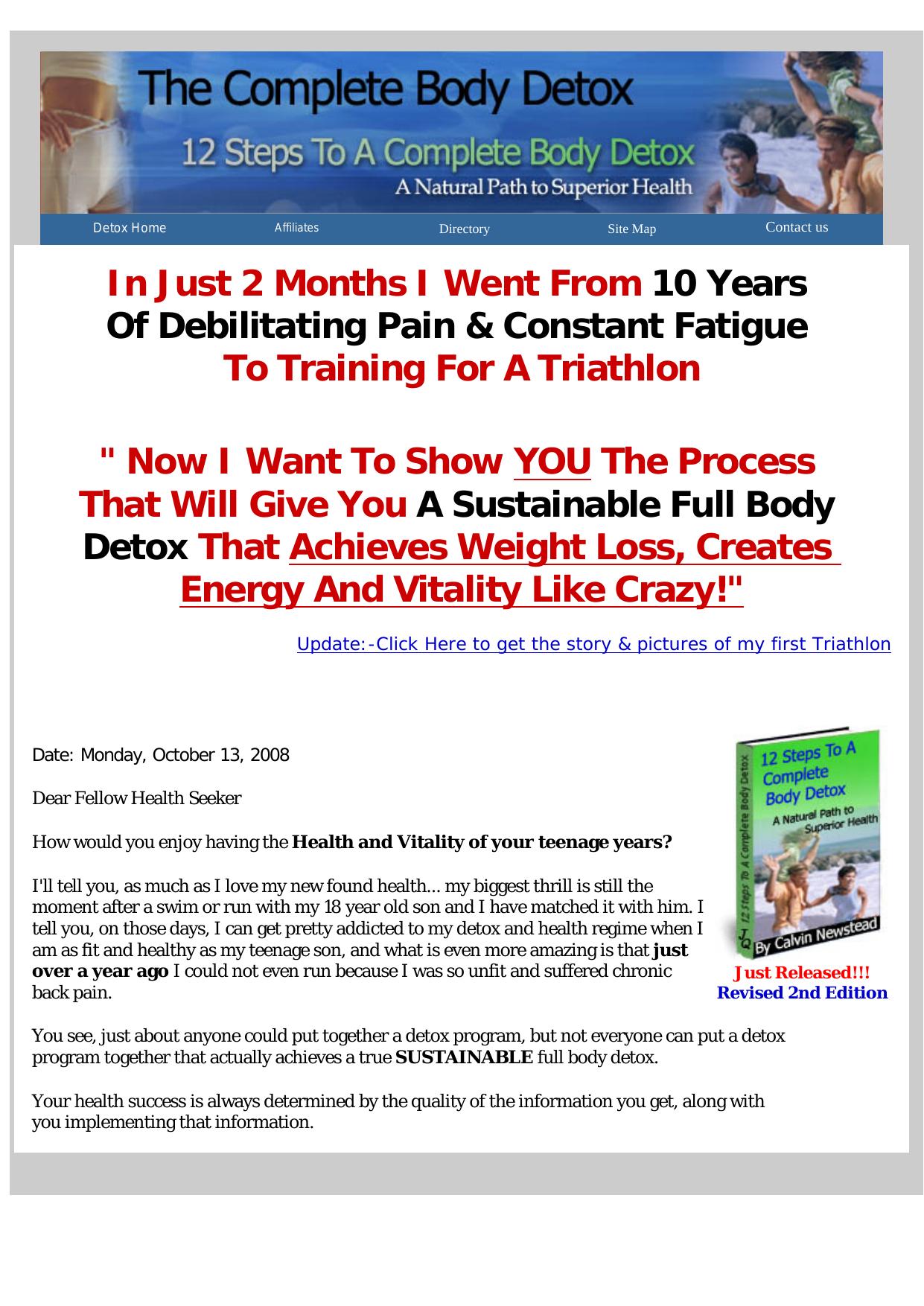 12 Steps To A Complete Body Detox. by Best of Kuszter's Collection