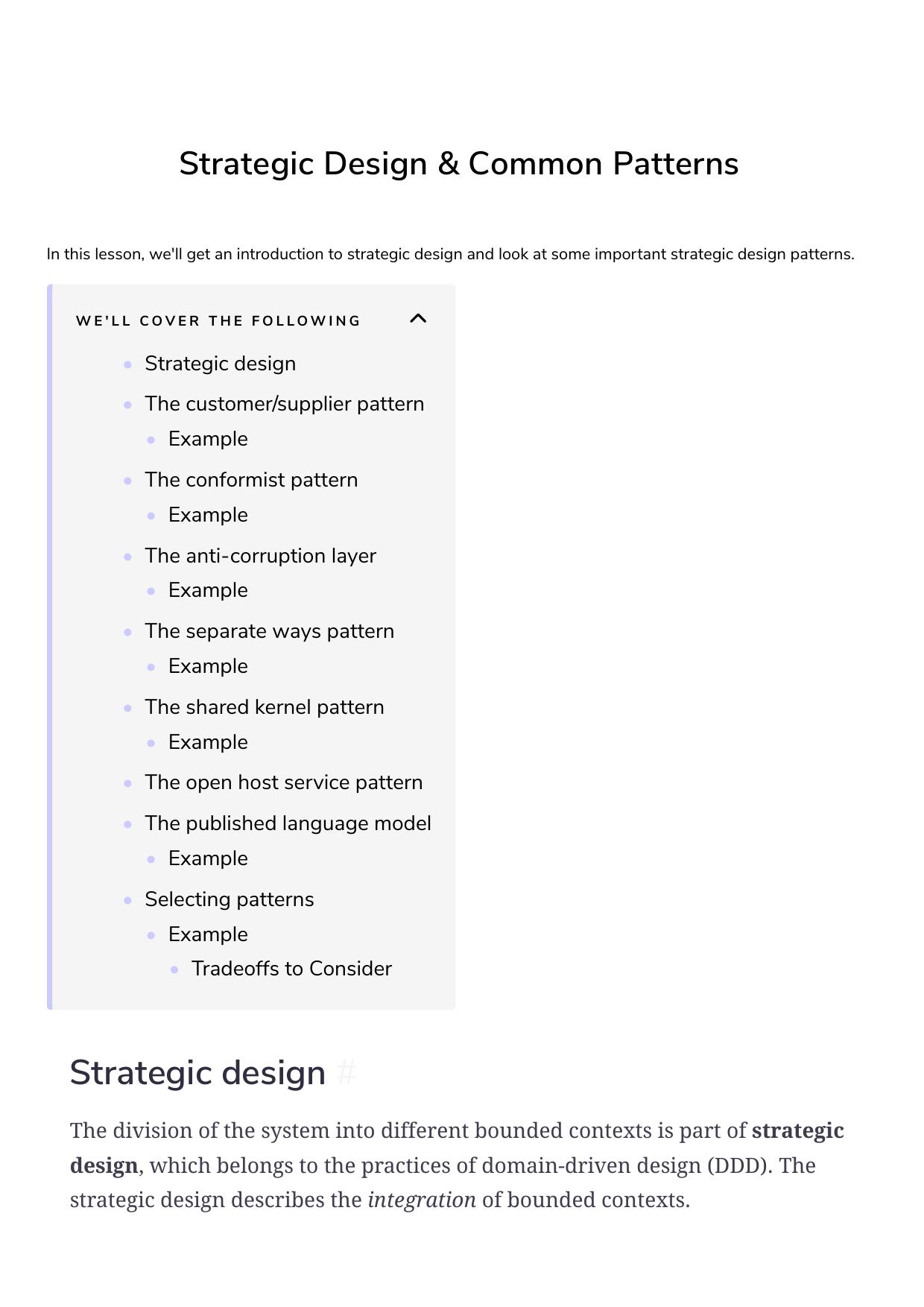 12 Strategic Design Common Patterns by Unknown