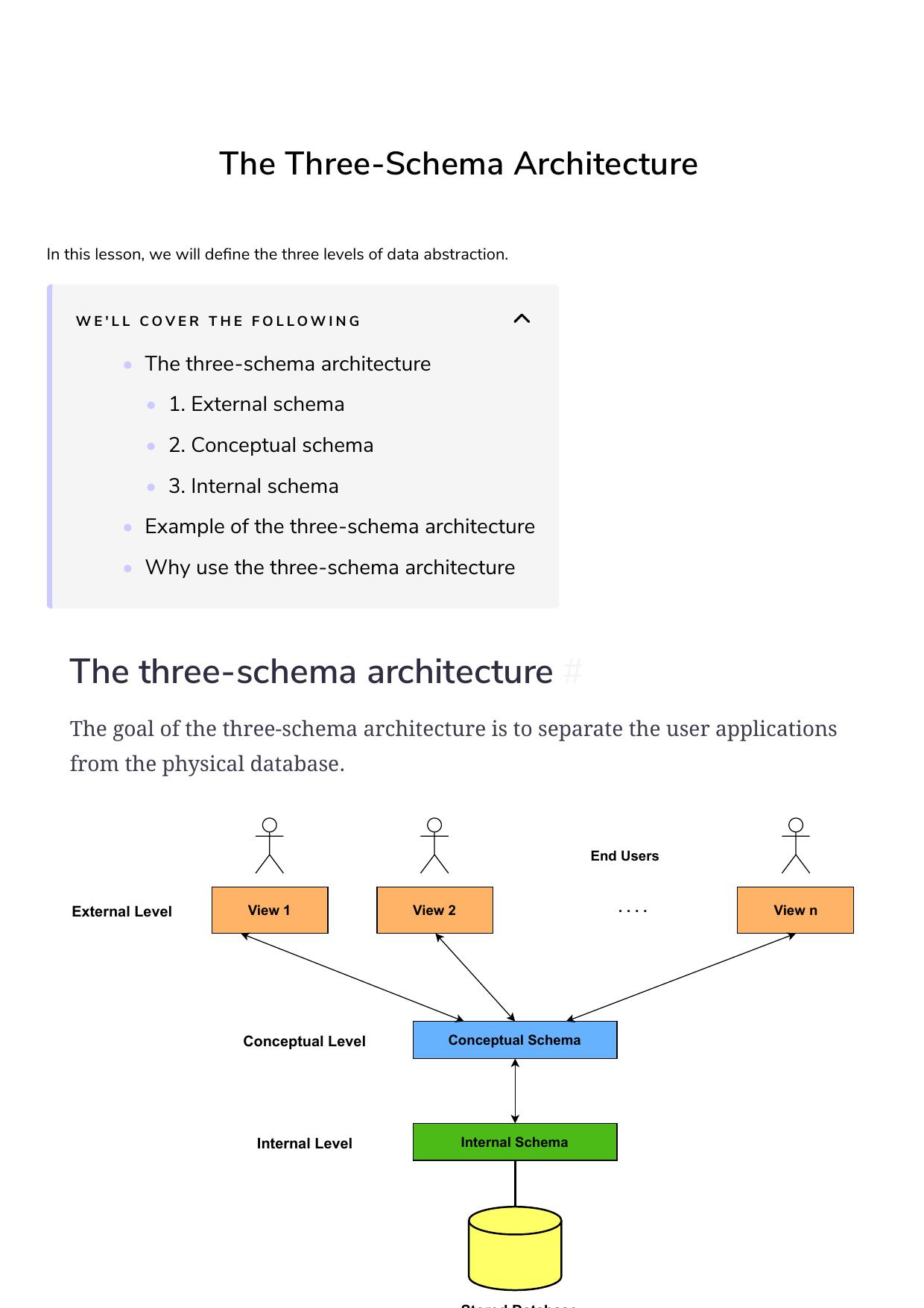 12 The Three Schema Architecture by Unknown