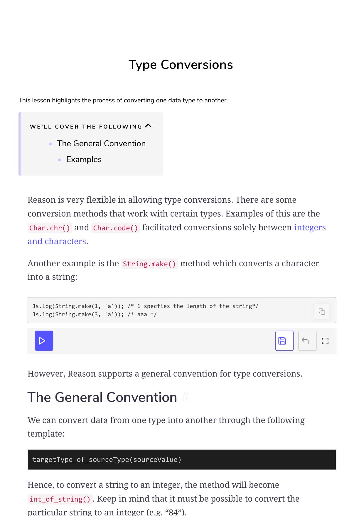 12 Type Conversions by Unknown