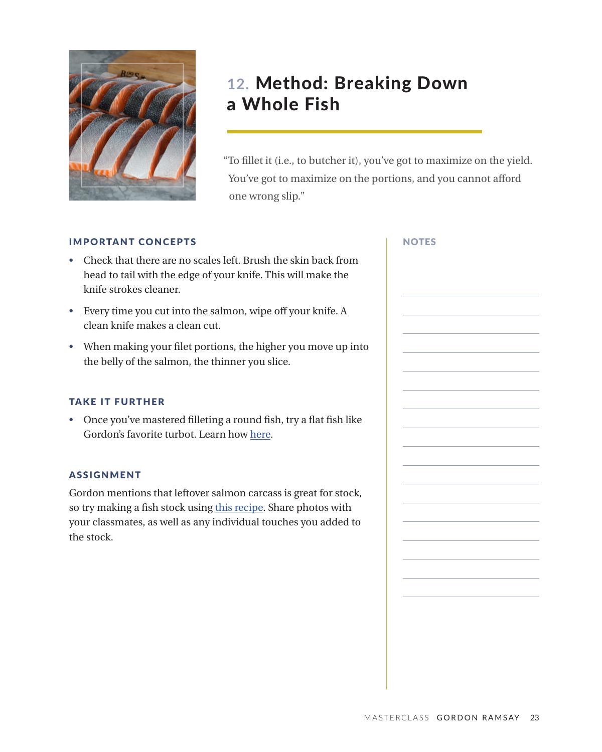 12. Method Breaking Down a Whole Fish by Unknown